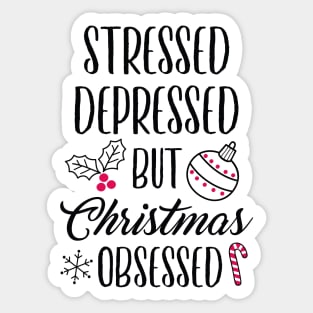 Christmas Obsessed Sticker